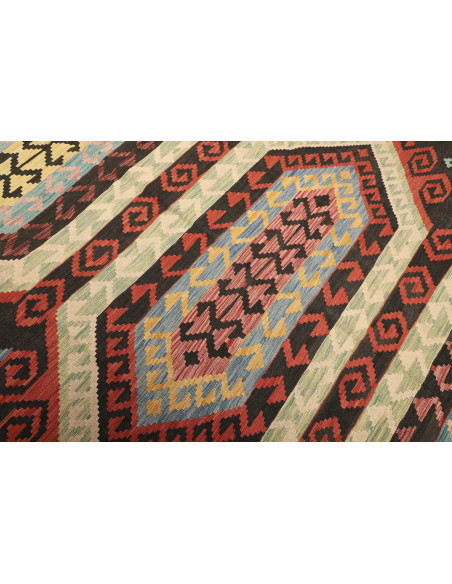 Kilim 202x305 Cm Kilim, Afghanistan, Hand-carded Wool, 0.3