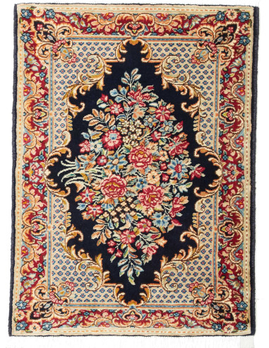 Kerman 65x90 Cm Kerman, Persia, Lana Cardata A Mano,