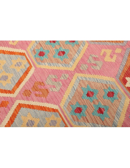 Kilim 202x290 Cm Kilim, Afghanistan, Hand-carded Wool warp: