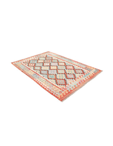 Tappeto Kilim Afghanistan 143x201 Azzurro Terra