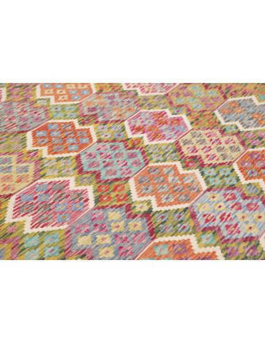 Rug Kilim Afghanistan 262x345 Olive Green Mauve