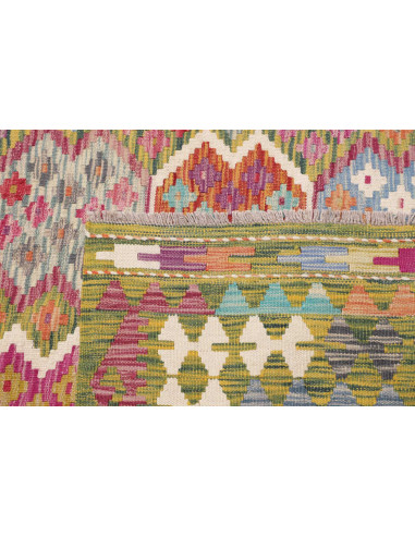 Rug Kilim Afghanistan 262x345 Olive Green Mauve