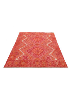 Rug Kilim Afghanistan 126x178 Coral Red Terraco 2