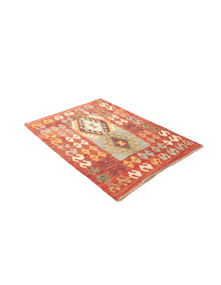 Hand Made Rug Kilim Afghanistan 108x150 Red Ora