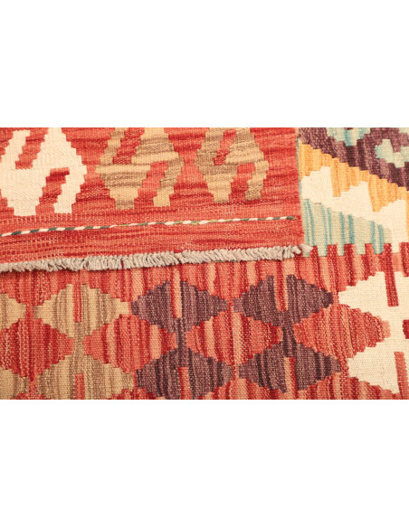 Hand Made Rug Kilim Afghanistan 108x150 Red Ora