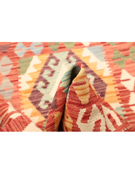 Hand Made Rug Kilim Afghanistan 108x150 Red Ora
