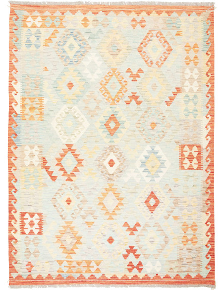 Kilim 150x205 Cm Kilim, Afghanistan, Hand-carded Wool warp:
