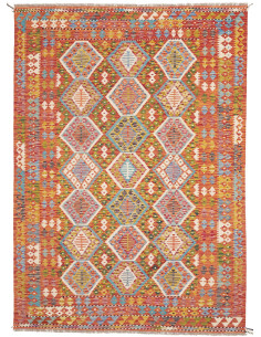 Rug Kilim Afghanistan 173x250 Orange Red Yellow