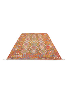 Rug Kilim Afghanistan 173x250 Orange Red Yellow 2