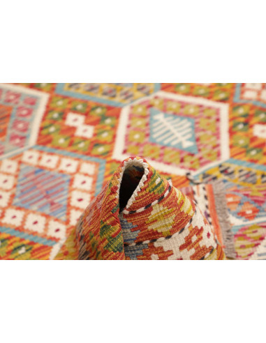 Rug Kilim Afghanistan 173x250 Orange Red Yellow