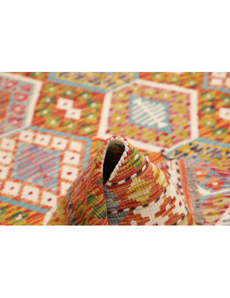 Rug Kilim Afghanistan 173x250 Orange Red Yellow