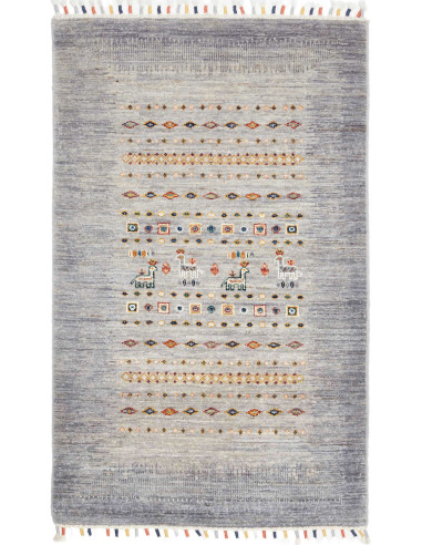 Hand Made Rug Siva Pakistan 80x126 Light Grey M