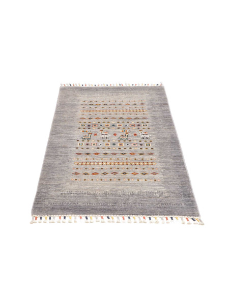 Hand Made Rug Siva Pakistan 80x126 Light Grey M