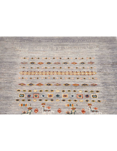 Hand Made Rug Siva Pakistan 80x126 Light Grey M