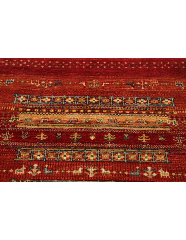 Hand Made Rug Siva Pakistan 81x121 Red Beige
