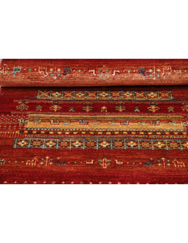 Hand Made Rug Siva Pakistan 81x121 Red Beige