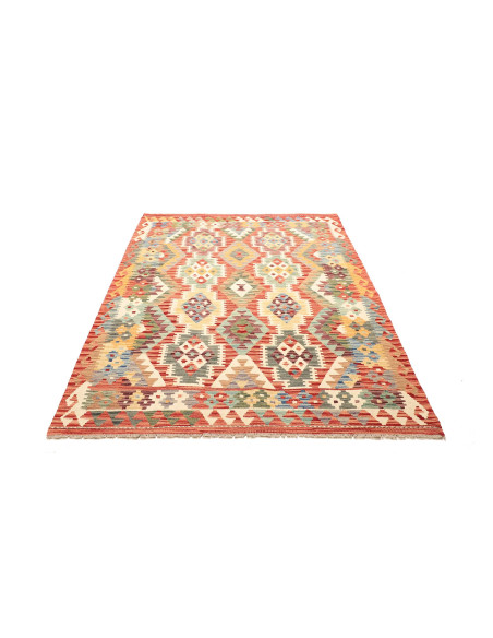 Kilim 157x197 Cm Kilim, Afghanistan, Hand-carded Wool,