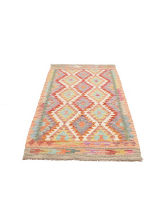 Kilim 100x196 Cm Kilim Afghanistan Hand-carded Wool warp: 2