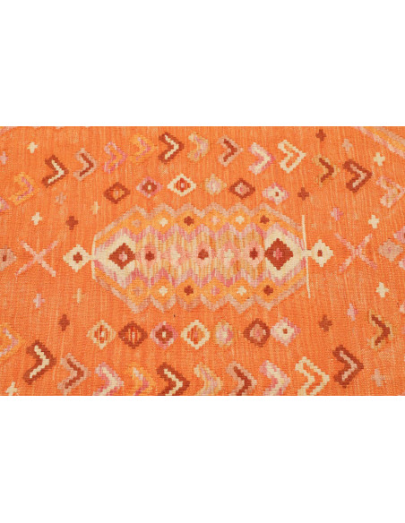 Rug Kilim Afghanistan 105x147 Orange Peach Rose