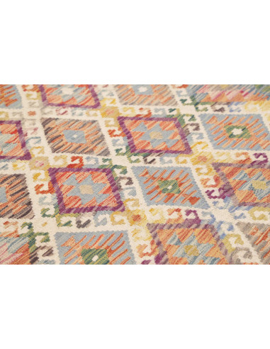 Rug Kilim Afghanistan 153x202 Cream Beige Blue