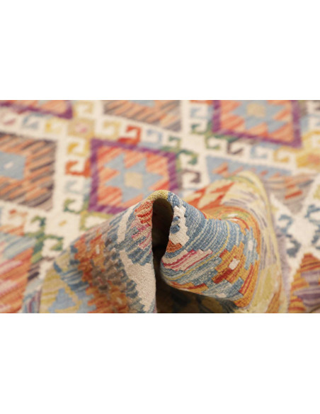 Rug Kilim Afghanistan 153x202 Cream Beige Blue