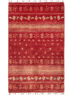 Hand Made Rug Siva Pakistan 83x128 Red Beige