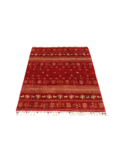 Hand Made Rug Siva Pakistan 83x128 Red Beige