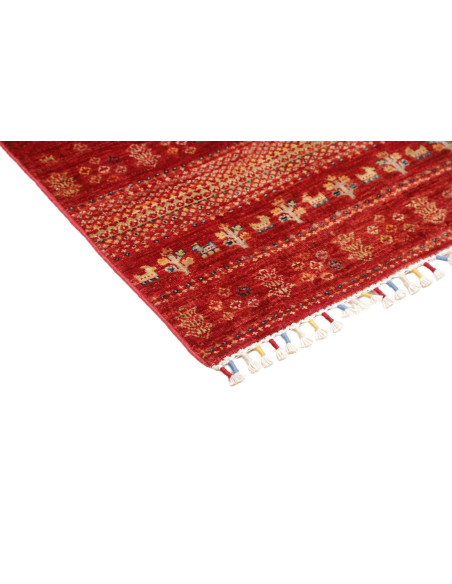 Hand Made Rug Siva Pakistan 83x128 Red Beige