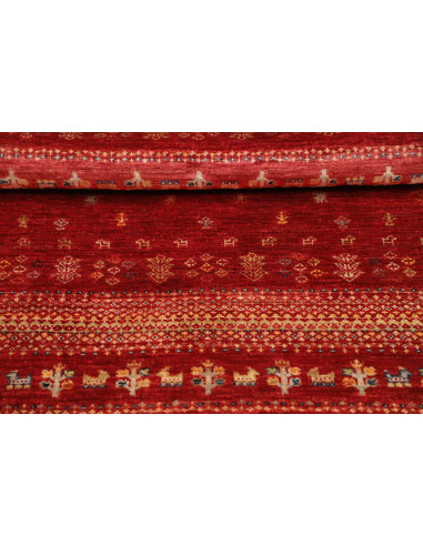 Hand Made Rug Siva Pakistan 83x128 Red Beige