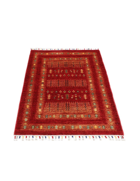 Hand Made Rug Siva Pakistan 78x119 Red Beige