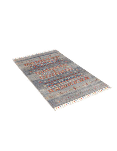 Hand Made Rug Siva Pakistan 78x125 Grey Blue Te