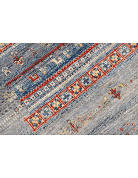 Hand Made Rug Siva Pakistan 78x125 Grey Blue Te