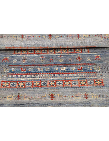 Hand Made Rug Siva Pakistan 78x125 Grey Blue Te