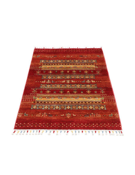 Hand Made Rug Siva Pakistan 83x115 Brick Red Go