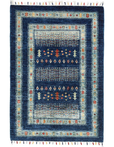 Hand Made Rug Siva Pakistan 82x118 Deep Blue Sk