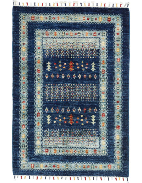 Hand Made Rug Siva Pakistan 82x118 Deep Blue Sk