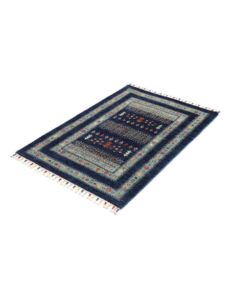 Hand Made Rug Siva Pakistan 82x118 Deep Blue Sk