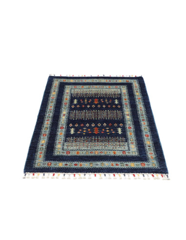 Hand Made Rug Siva Pakistan 82x118 Deep Blue Sk