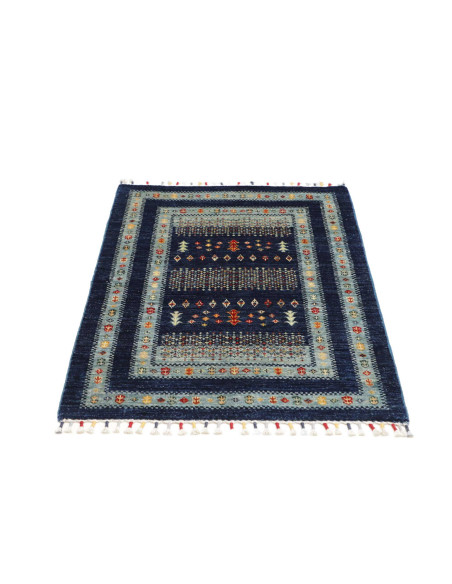 Hand Made Rug Siva Pakistan 82x118 Deep Blue Sk