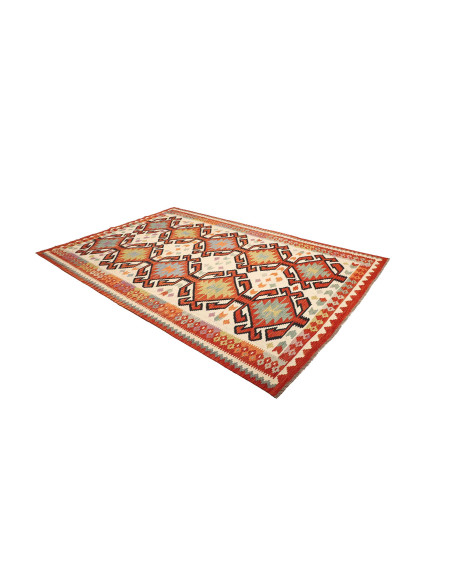 Kilim 198x298 Cm Kilim Afghanistan Hand-carded Wool warp: