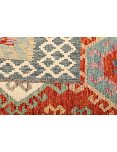 Kilim 206x308 Cm Kilim, Afghanistan, Hand-carded Wool warp: