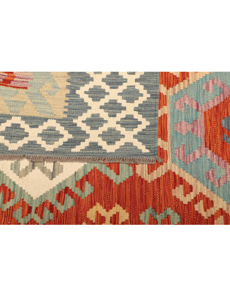 Kilim 206x308 Cm Kilim, Afghanistan, Hand-carded Wool warp: