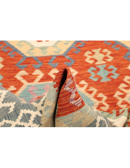 Kilim 206x308 Cm Kilim, Afghanistan, Lana Cardata A Mano