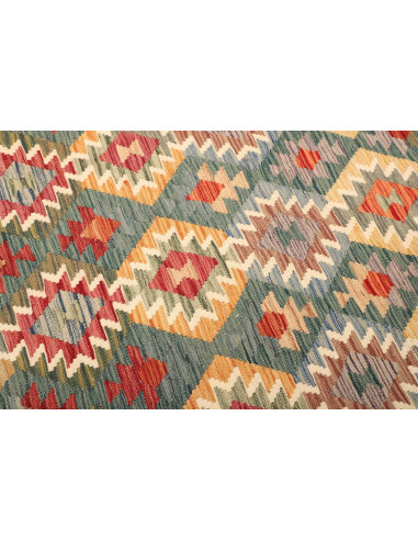 Kilim 203x300 Cm Kilim, Afghanistan, Hand-carded Wool warp: