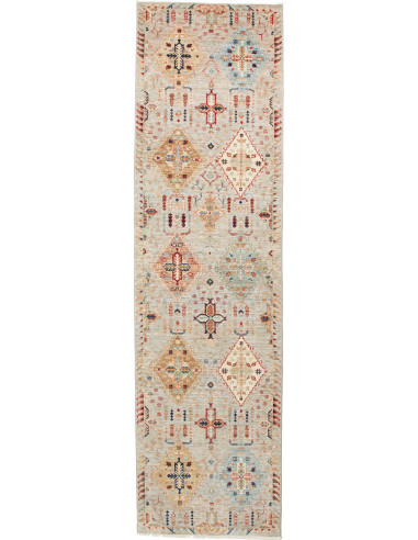 Rug Tribal Pakistan 80x295 Light Grey Terracott