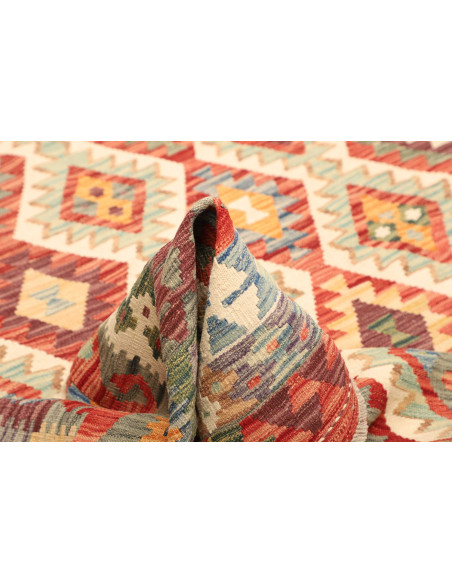 Kilim 205x293 Cm Afghan Kilim, Hand-carded Wool, Density