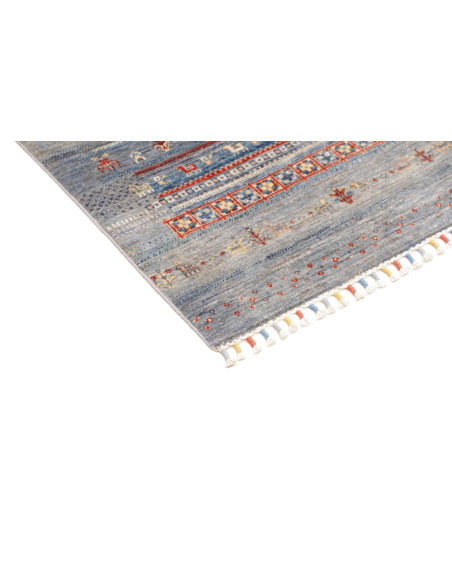 Hand Made Rug Siva Pakistan 80x119 Blue Grey Re