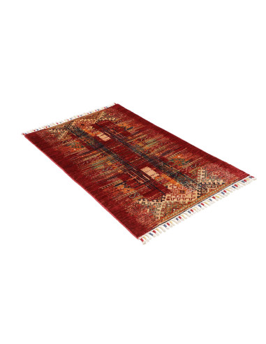 Hand Made Rug Siva Pakistan 80x124 Dark Red Bei