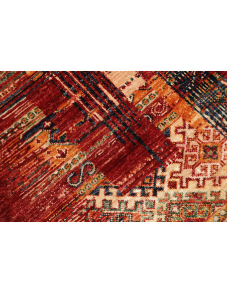 Hand Made Rug Siva Pakistan 80x124 Dark Red Bei