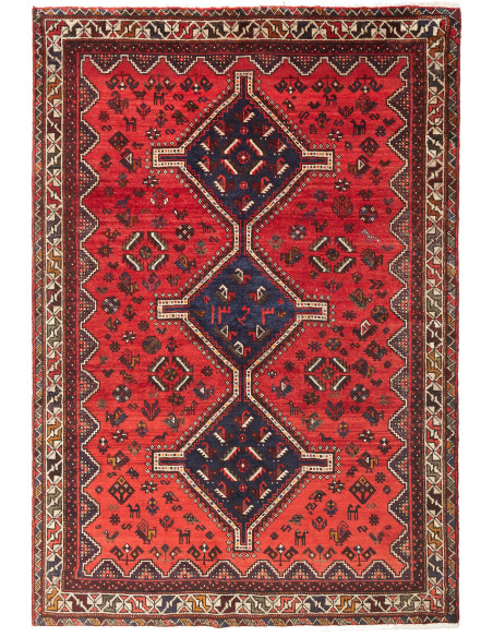 Shiraz 170x248 Cm Shiraz Persia Lana Cardata A Mano Cotone